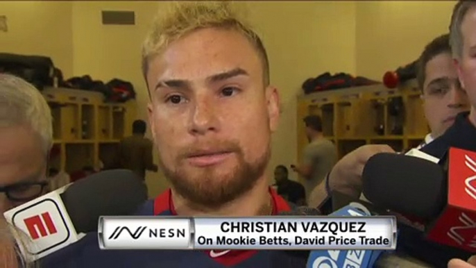 Christian Vazquez Reacts To Mookie Betts Trade, Post Alex Cora Red Sox