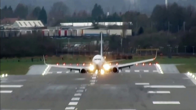 STROM DANNIS: HUNDREDS of flights have been cancelled across the UK with many pilots forced to abort landings amid the Storm Dennis chaos.