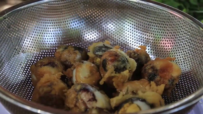 Cambodian food - Fried Duck Balut - ពងទាបំពង - ម្ហូបខ្មែរ