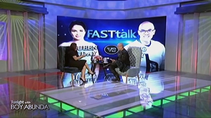 Ang kakaibang Fast Talk ni Judy Ann Santos at Boy Abunda