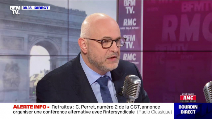 Retraites: "Bien sûr" que la conférence de financement continue même sans la CGT, déclare le secrétaire d'État chargé des Retraites