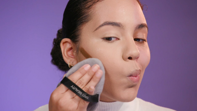 How Tati Westbrook's Blendiful puffs compare to a makeup sponge