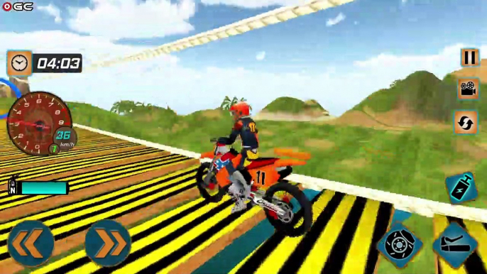 Fearless Beach Bike Stunts Rider "Stunt Mode" Motor Bike Games - Android GamePlay #3