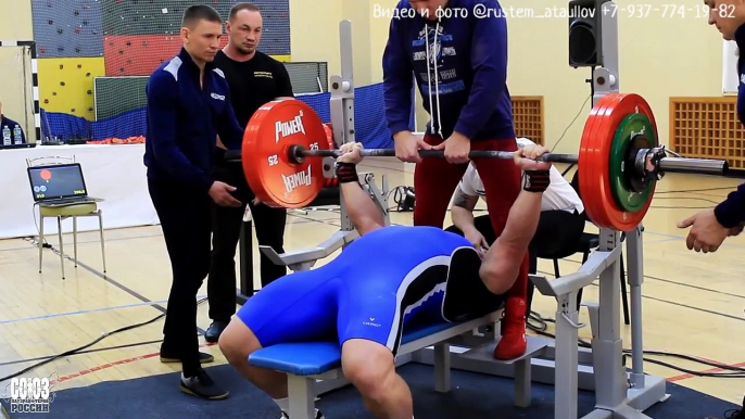 WRPF. Powerlifting. 3 thread, bench press. Kazan 22-02-2020