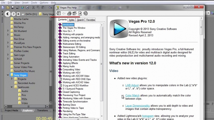 Vegas Pro 14 Learning and Customising Keyboard Shortcuts