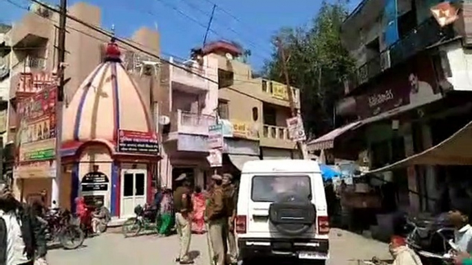 कैराना: होली के मद्देनजर पुलिस प्रशासन अलर्ट पर , ड्रोन कैमरे से निगरानी