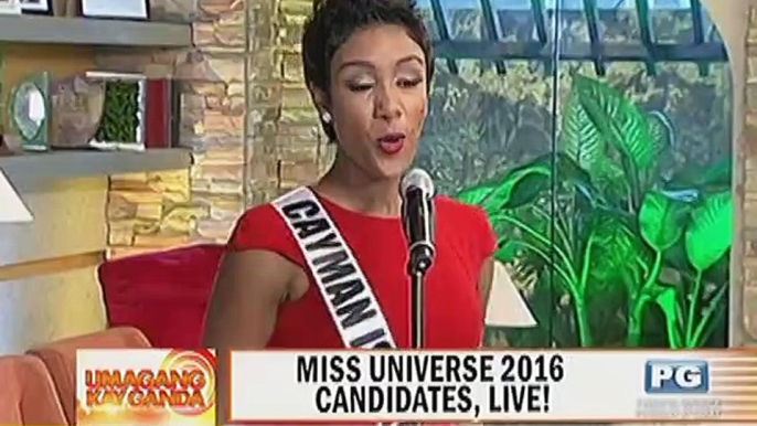 Miss Universe 2016 candidates, live sa Umagang Kay Ganda-Part 1