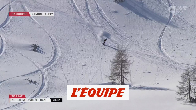 le run gagnant de Marion Haerty en Autriche - Adrénaline - Snowboard freeride