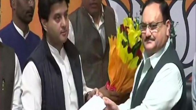 Jyotiraditya Scindia joins BJP in presence of JP Nadda