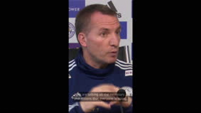 Rodgers confirms three Leicester players have shown coronavirus symptoms