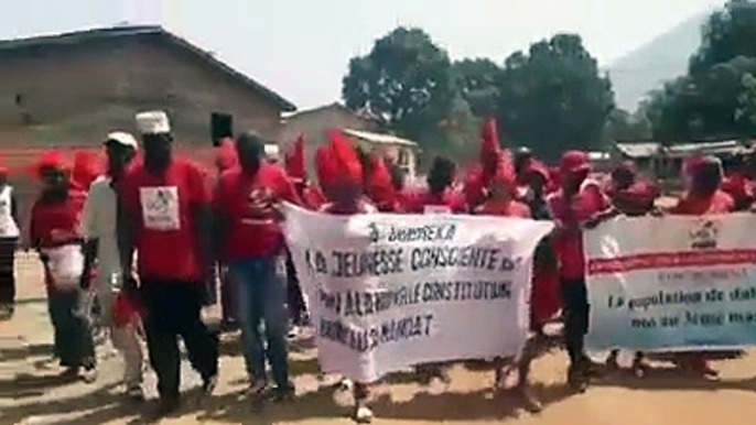 Manifestation à Dubreka contre le 3e mandat d'Alpha Condé