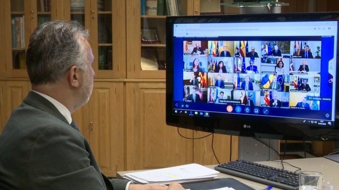 Presidente de Canarias participa en la videoconferencia sobre coronavirus