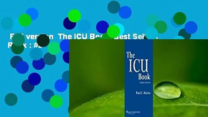 Full version  The ICU Book  Best Sellers Rank : #2