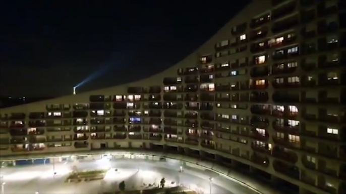 French medical workers applauded from balconies as nationwide Covid-19 lockdown begins