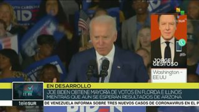 Joe Biden gana nuevas primarias demócratas en EE.UU.