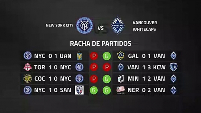 Previa partido entre New York City y Vancouver Whitecaps Jornada 4 MLS - Liga USA
