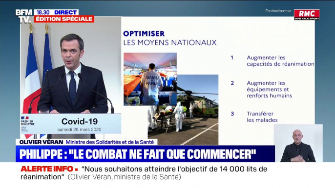 Virus: Olivier Véran annonce le transfert de 50 nouveaux patients de la région Grand Est, notamment par un nouveau TGV sanitaire