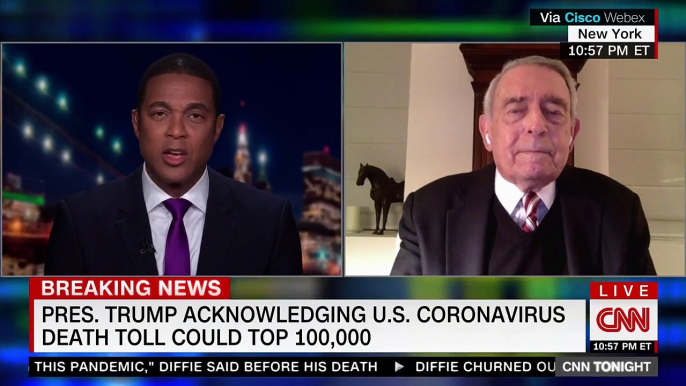 Veteran newsman Dan Rather tears up trying to motivate Americans during coronavirus crisis