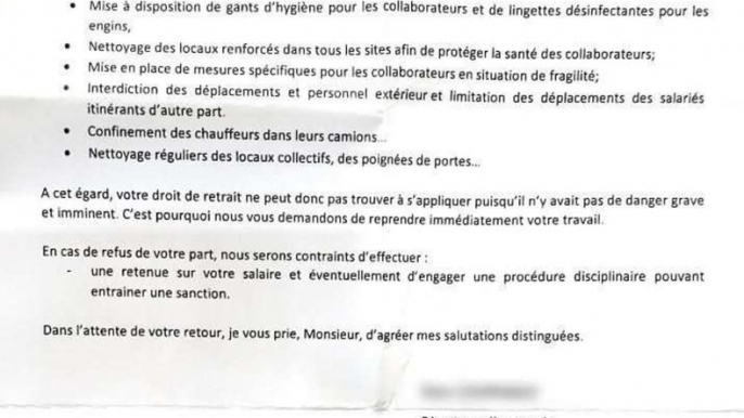 Carrefour : des menaces de sanctions pour droit de retrait ?