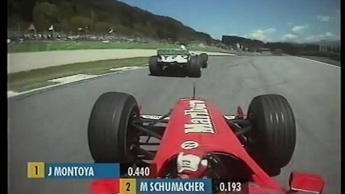 F1 2001 Austria  Race Schumacher vs Montoya Collision