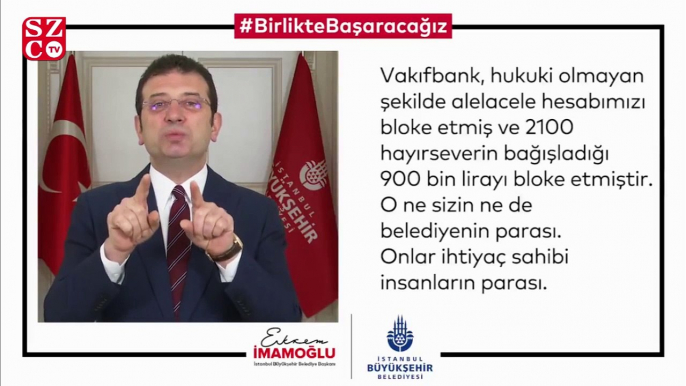 Ekrem İmamoğlu'ndan bağış açıklaması