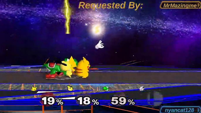 Super Smash Bros. Melee Crazy Mod Request: Growing Pikachu, Pichu, & Yoshi vs. Bosses