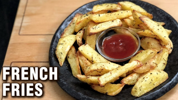 Baked French Fries Recipe | How To Make Potato Fries In Oven | Potato Snacks Recipe By Tarika