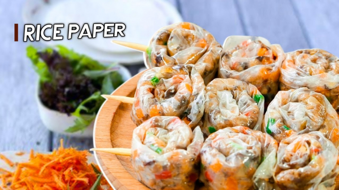 ANOTHER WAY TO TURN YOUR BORING RICE PAPER INTO A TASTY DISH