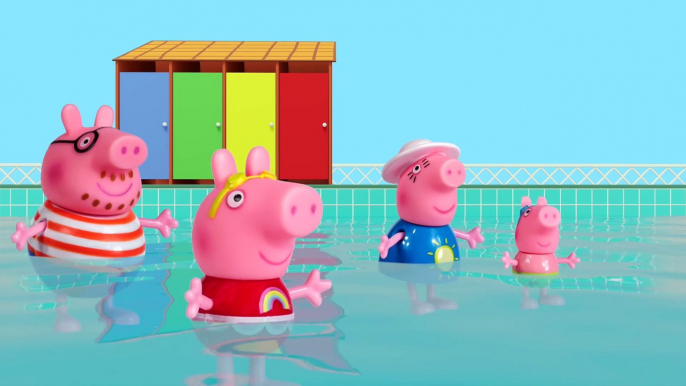 Peppa Pig Game - Crocodile Hiding in Peppa Pig Toys - Peppa Pig Swimming Fun Playset