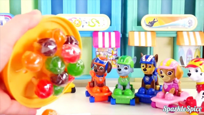 Learn Colors with Paw Patrol Crocodile and Shark Bite Dentist Game Lollipops Family Finger Fun Toys!