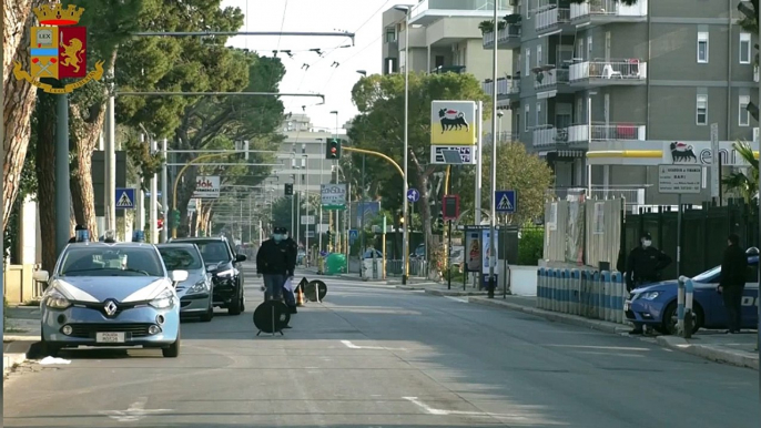 Bari - Controlli anti Covid della Polizia di Stato (13.04.20)