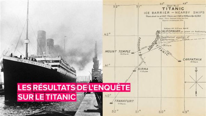 Les fascinantes conclusions de l'enquête après le naufrage du Titanic