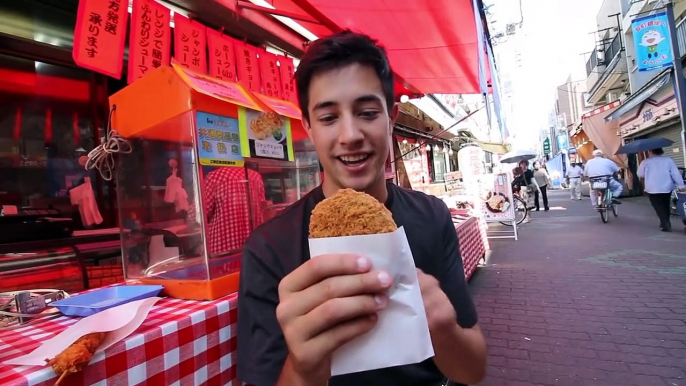 JAPANESE STREET FOOD - Tokyo Street Food Tour _ AUTHENTIC Street Food in Japan B