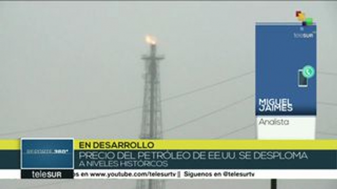 Jaimes: derrumbar los precios del petróleo es la estrategia de EEUU