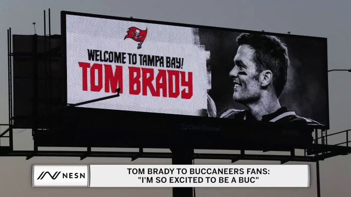 Tom Brady to Buccaneers fans: "I'm so excited to be a Buc"