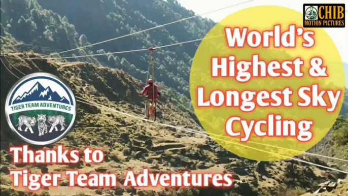 World's longest & highest sky cycling at Bir Billing, Kangra, Himachal, Tiger Team Adventures