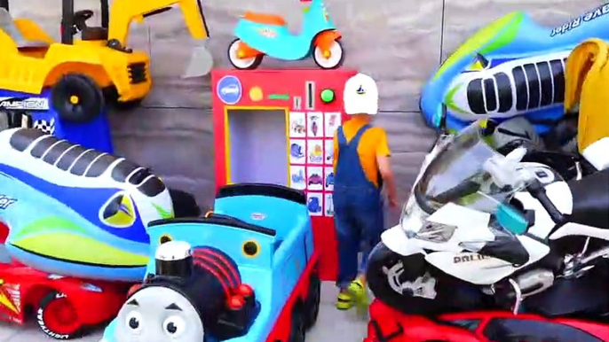 Vlad and Niki Pretend Play with Ride On Cars Toy