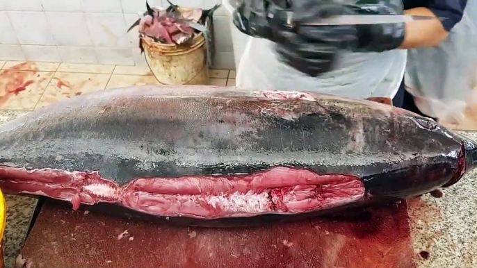 Giant Tuna Fish Cutting Skills Live।How to Cutting Tuna Fish by Knife।Giant Bluefin Tuna Fish Cutting।Fish Cutting Fastest Ways।How to Cutting Giant Tuna Fish।Fish Cutting Super Skills।Giant Yellowfin Tuna Fish Cutting।Fish Cutting Skills 2020