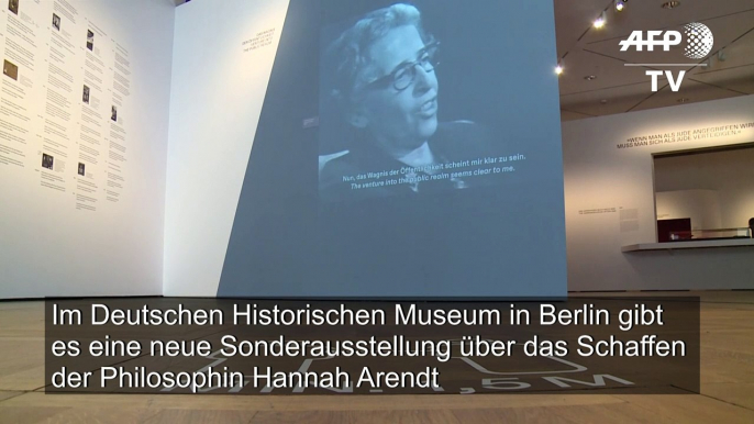 Berliner Hannah-Arendt-Ausstellung unter strengen Hygiene-Auflagen