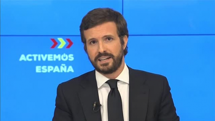 Casado: "Proponemos que el uso de la mascarilla sea obligatorio"