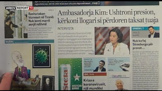 Report TV - "Shtypi i Ditës dhe Ju", ja çfarë shkruajnë gazetat për sot e mërkurë 13 maj 2020