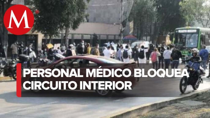 Personal médico del IMSS protesta en hospital La Raza