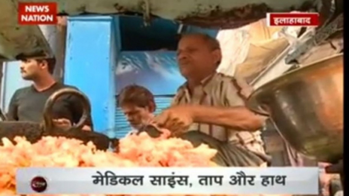 Rahasya: Allahabad street food vendor Ram Babu frying pakora with bare hands