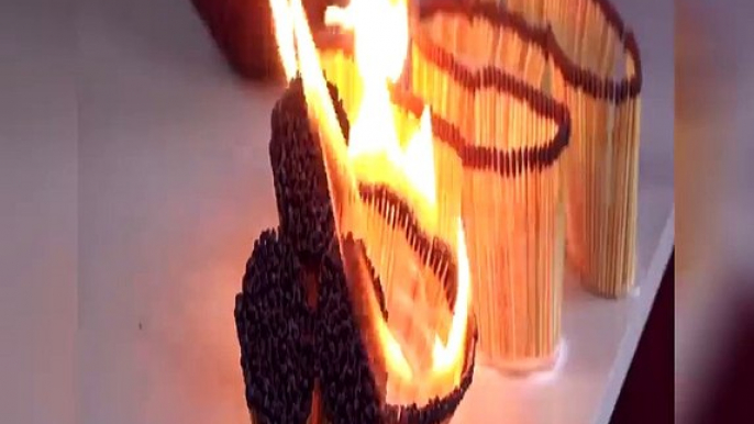12000 Matches Chain Reaction Domino Effect - About 12000 matches were used during this video....