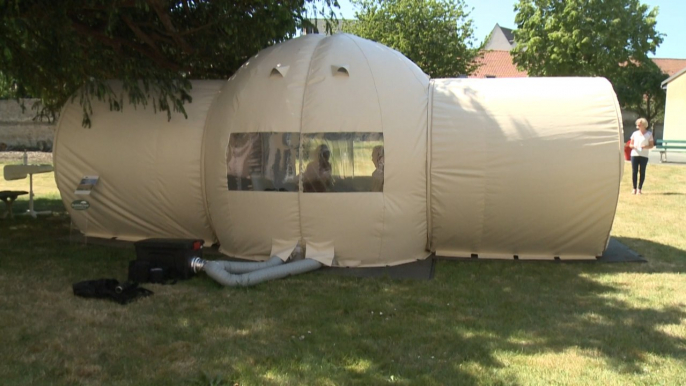 French nursing home sets up 'bubble tent' for family visits