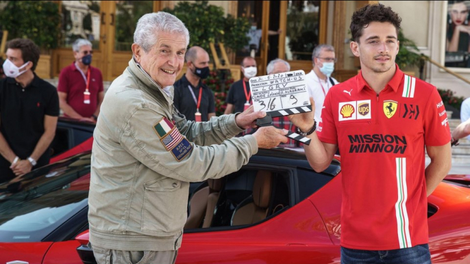 Coulisses du  "Grand rendez-vous" avec Charles Leclerc et la Ferrari SF90