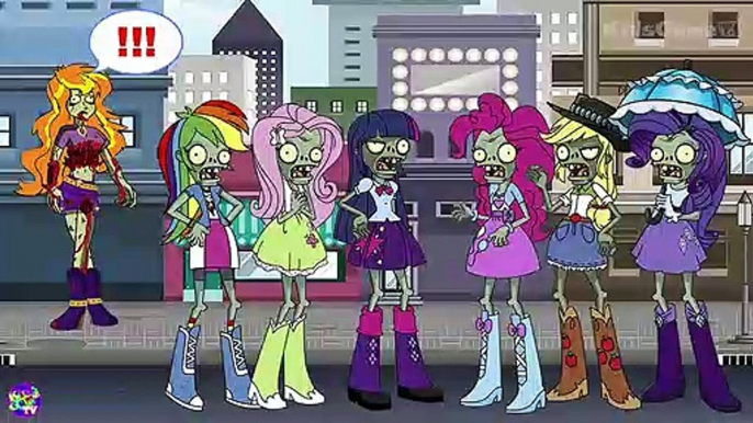 My Little Pony Equestria Girls Zombies New Dress For Twilight Sparkle - Zombies Apocalypse Animation Cartoon