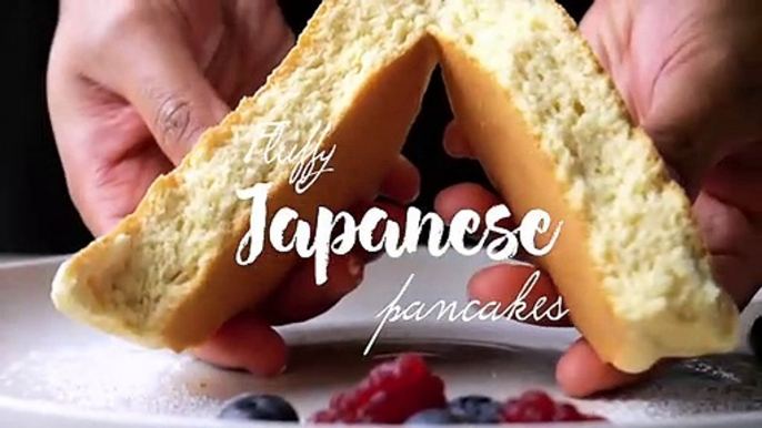 Fluffy Japanese pancakes in just 20 Minutes - Pancake Recipe