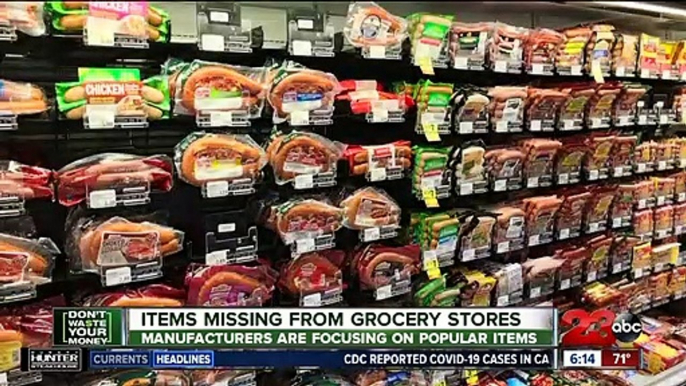 Items missing from grocery stores