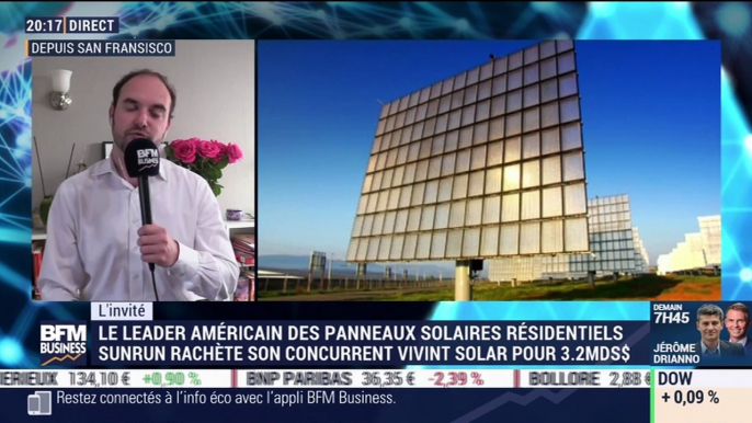 Matthieu Soulé (Atelier BNP Paribas US) : Le leader américain des panneaux solaires résidentiels Sunrun rachète son concurrent Vivint - 08/07